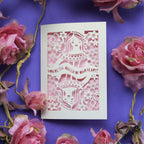 You're the Queen of our hearts, a paper cut Mother's Day card