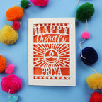 Personalised Papercut Diwali Stars Card