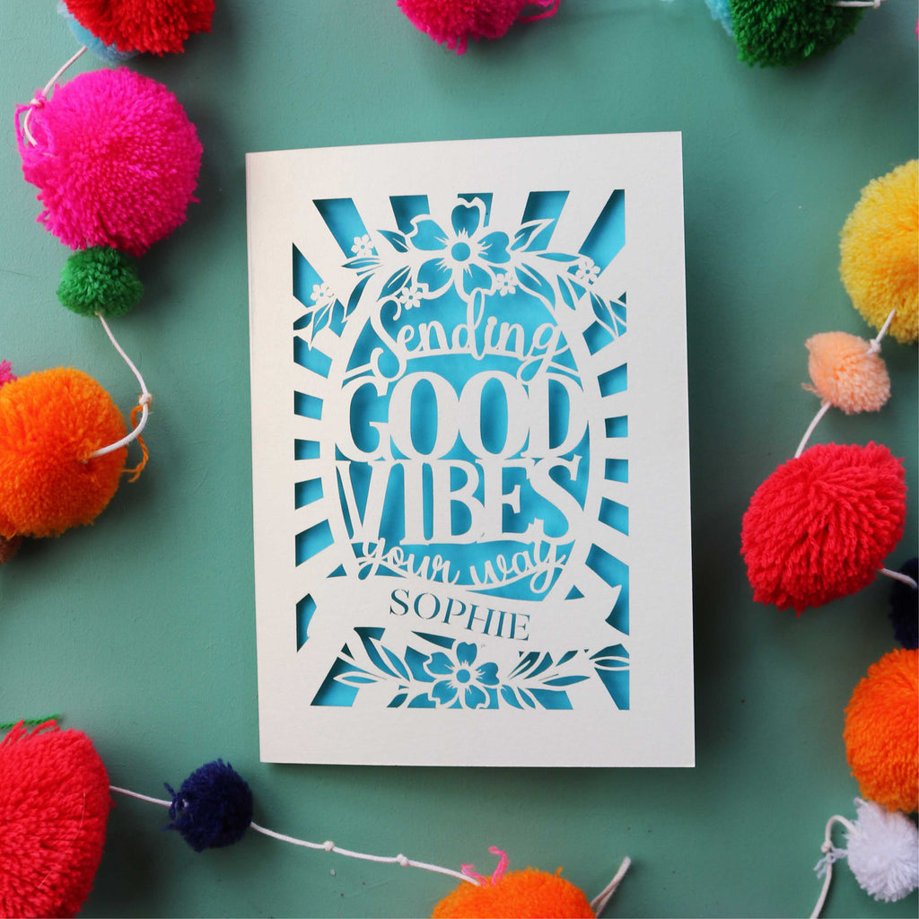 Good Vibes Personalised Card