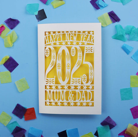 A personalised special happy new year card - Sunshine Yellow / A6 (small)