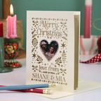 Christmas Photo Card - Folk Art Love From Design