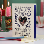 Christmas Photo Card - Folk Art Love From Design