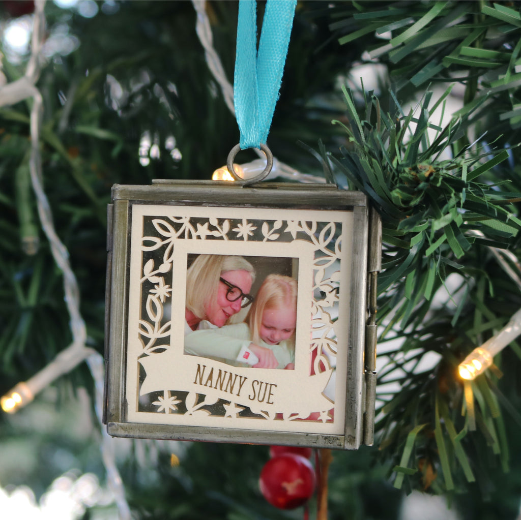 Papercut Christmas Photo Decoration