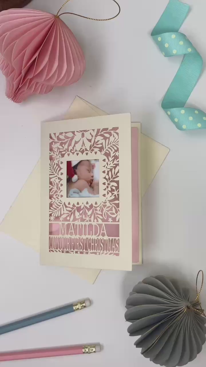 Baby's 1st Christmas Photo Card
