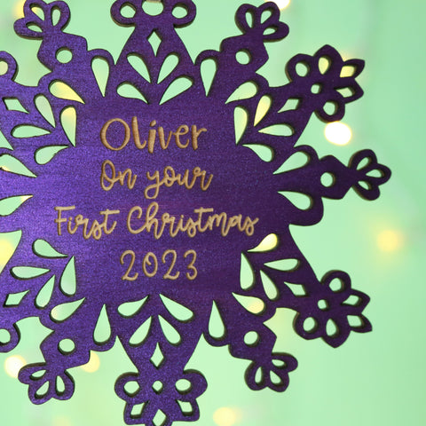 Oliver on your First Christmas 2023 Decoration - 