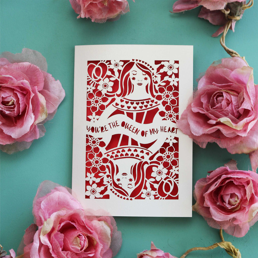 Queen of Hearts Valentine's Card 