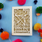 Personalised Sagittarius Papercut Birthday Card