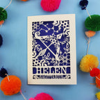 Personalised Sagittarius Papercut Birthday Card