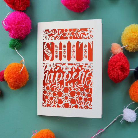 Rude cards UK - A5 / Orange