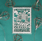 A Smooth Sea Never Made A Skilled Sailor Papercut Postcard