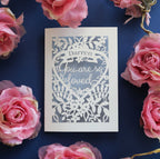 You are so loved personalised laser cut card for Valentines