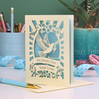 Sorry For Your Loss Sympathy Papercut Card - Dove Design