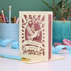 Sorry For Your Loss Sympathy Papercut Card - Dove Design