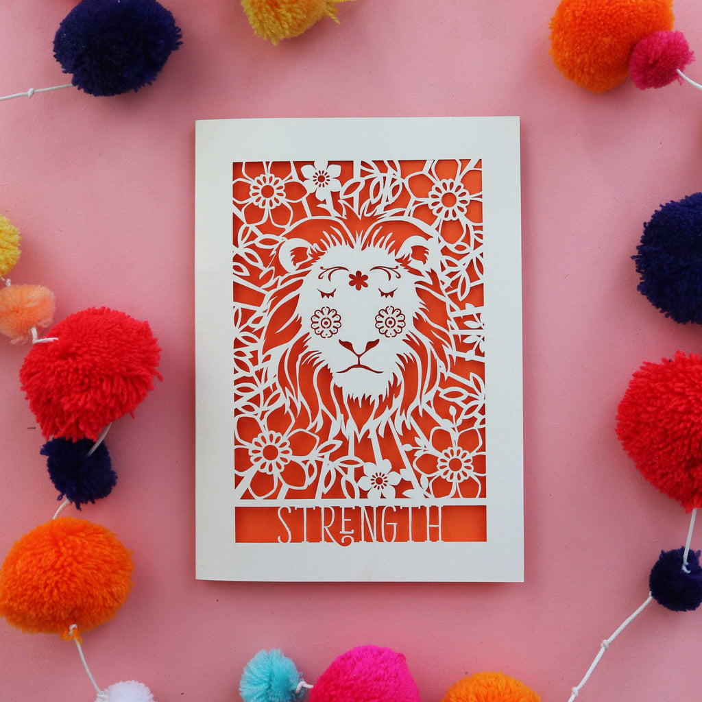 Strength Tarot Laser Cut Card