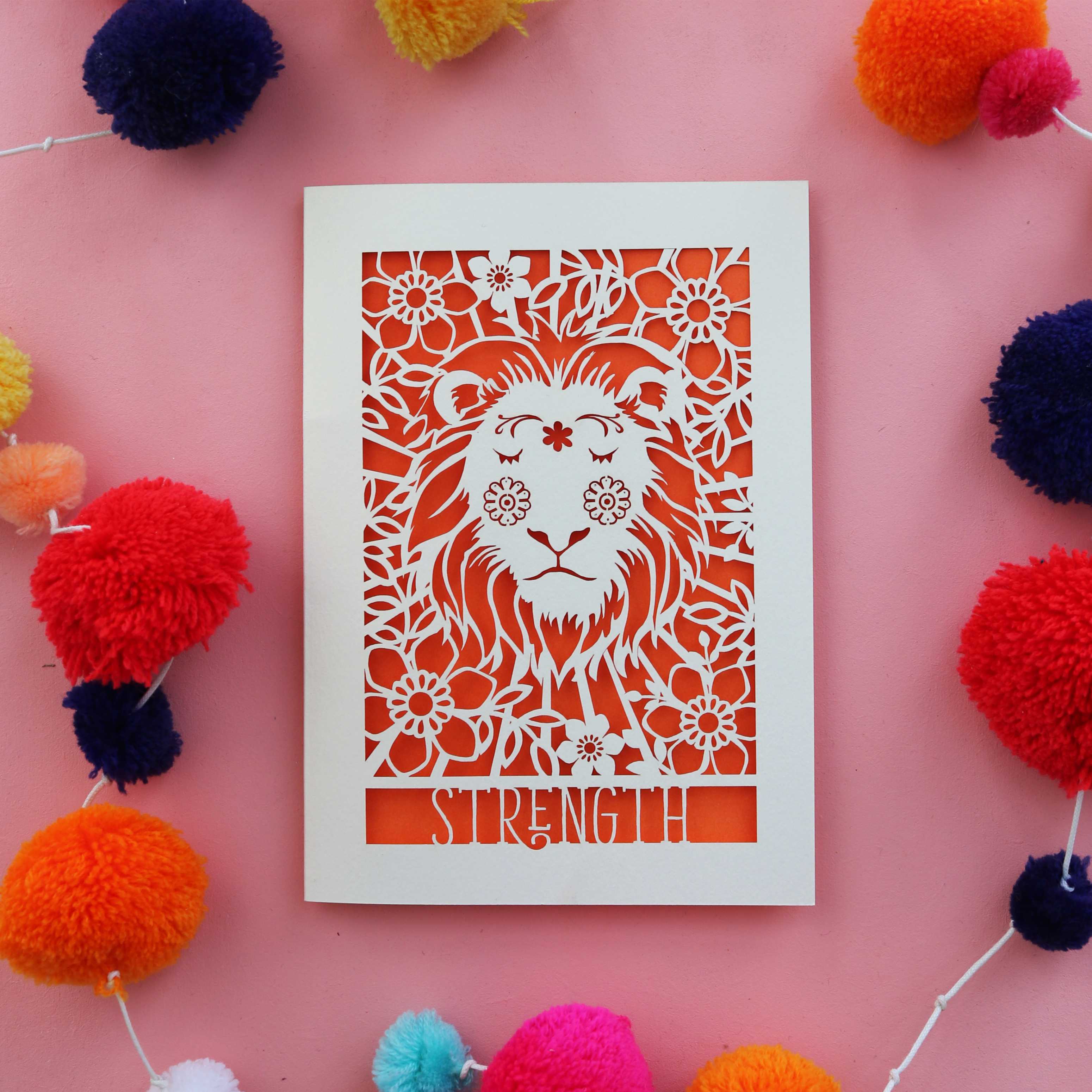 Strength Tarot Laser Cut Card