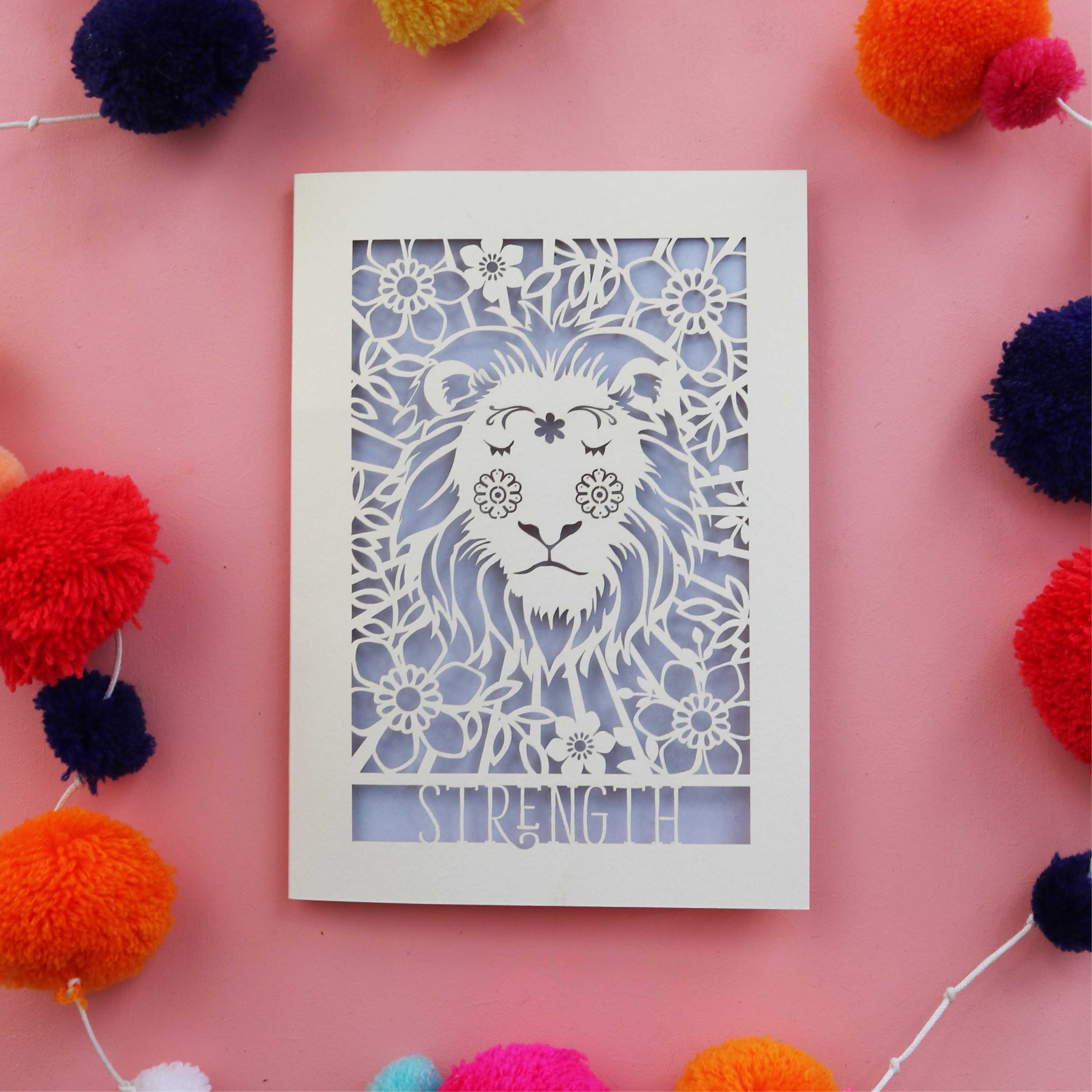 Strength Tarot Laser Cut Card