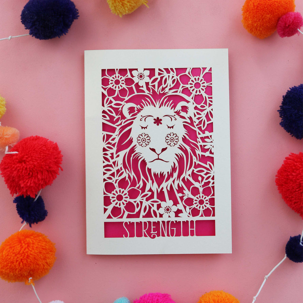 Strength Tarot Laser Cut Card