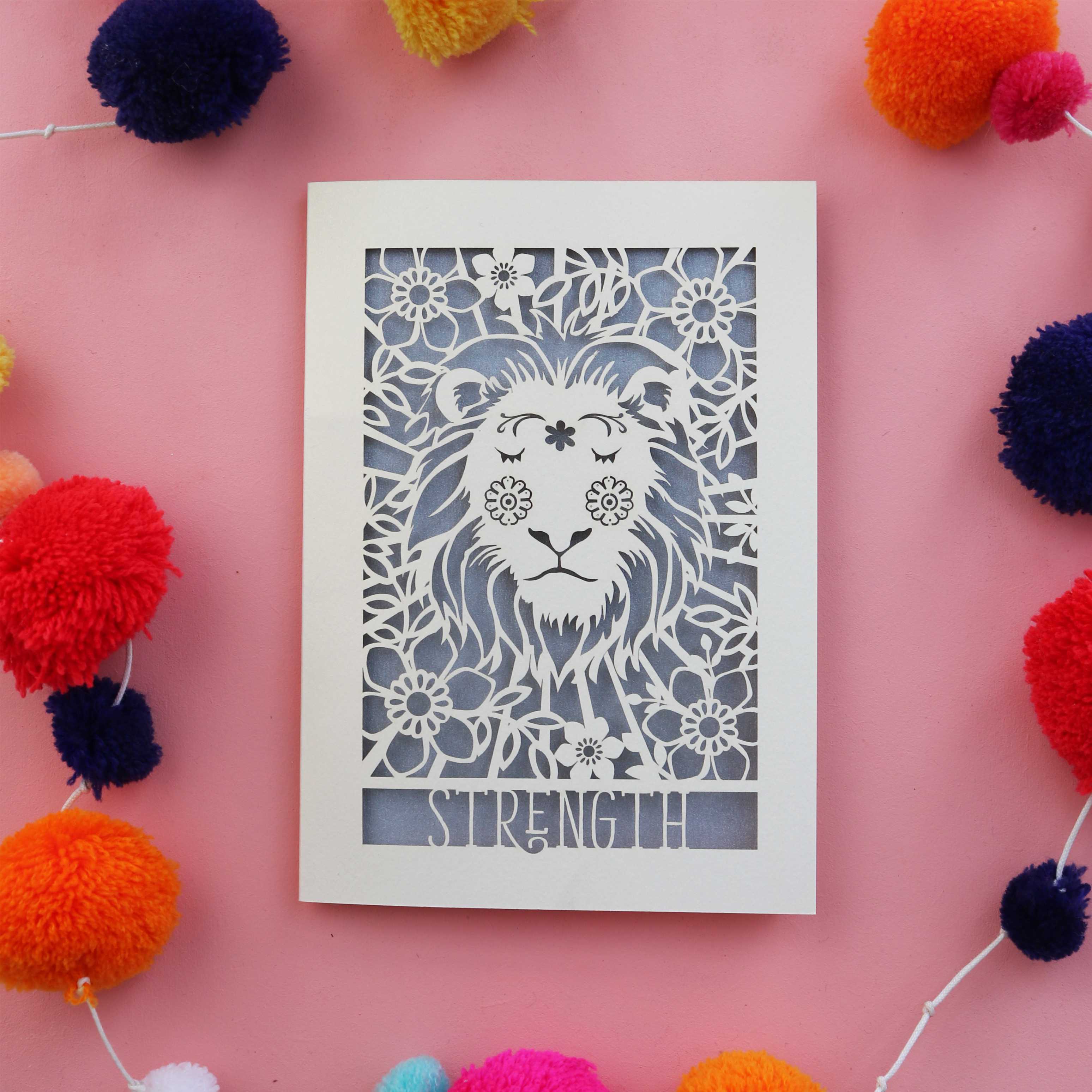 Strength Tarot Laser Cut Card