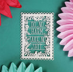 Do no harm, take no shit Papercut Postcard
