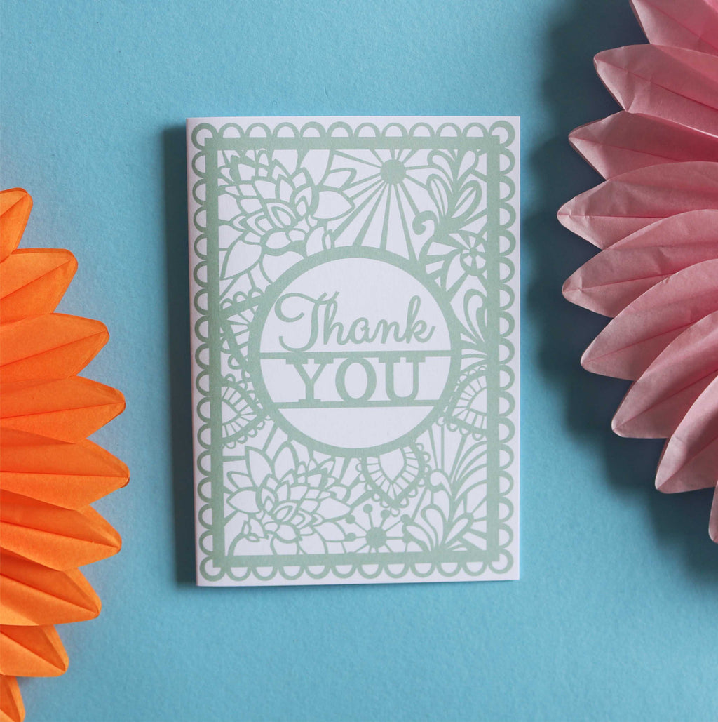 Thank You Printed Card A6