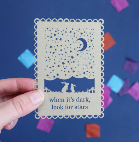 Bundle of Assorted Tiny Papercut Postcards - 