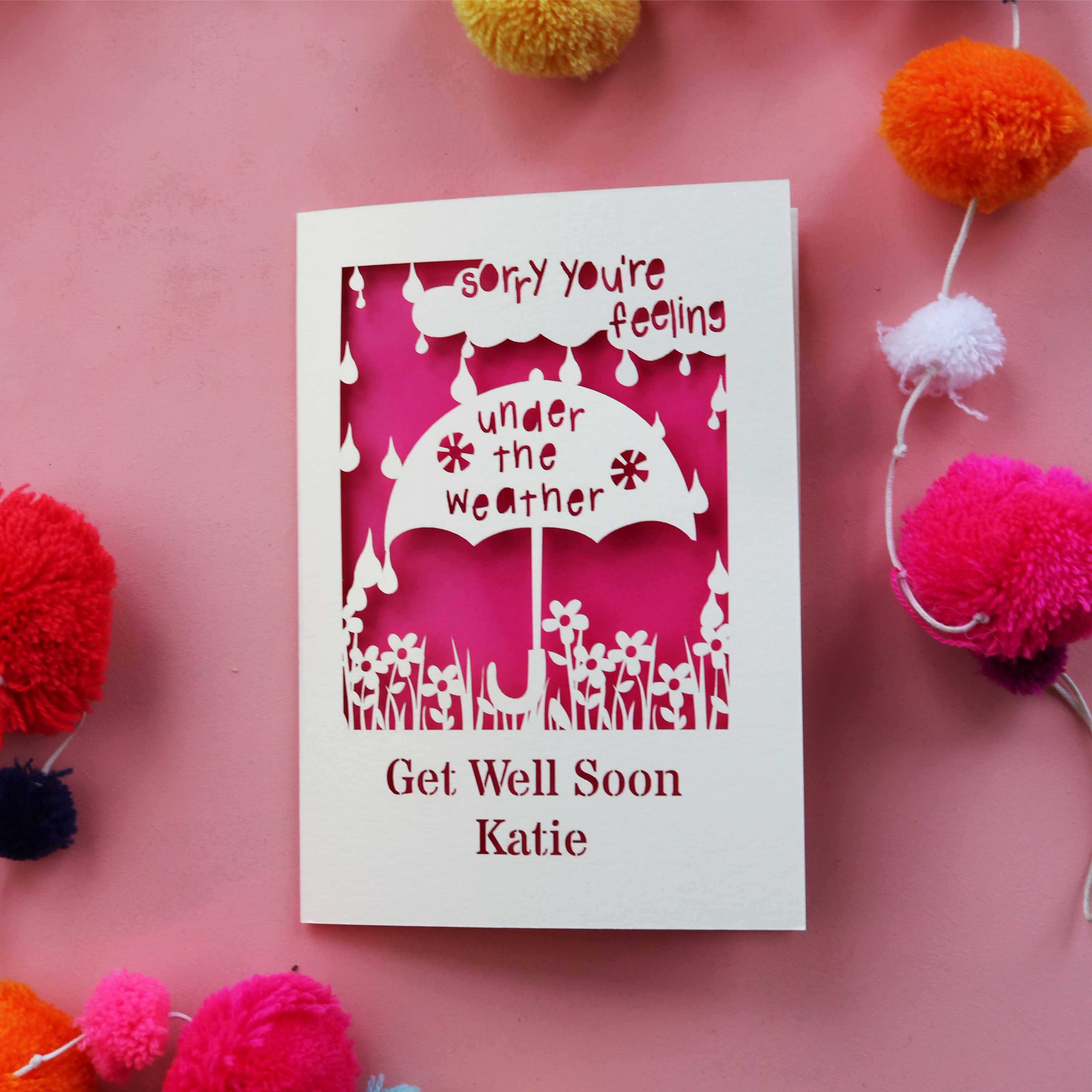 A feel better soon card 