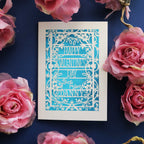 A papercut Valentine's Day Card