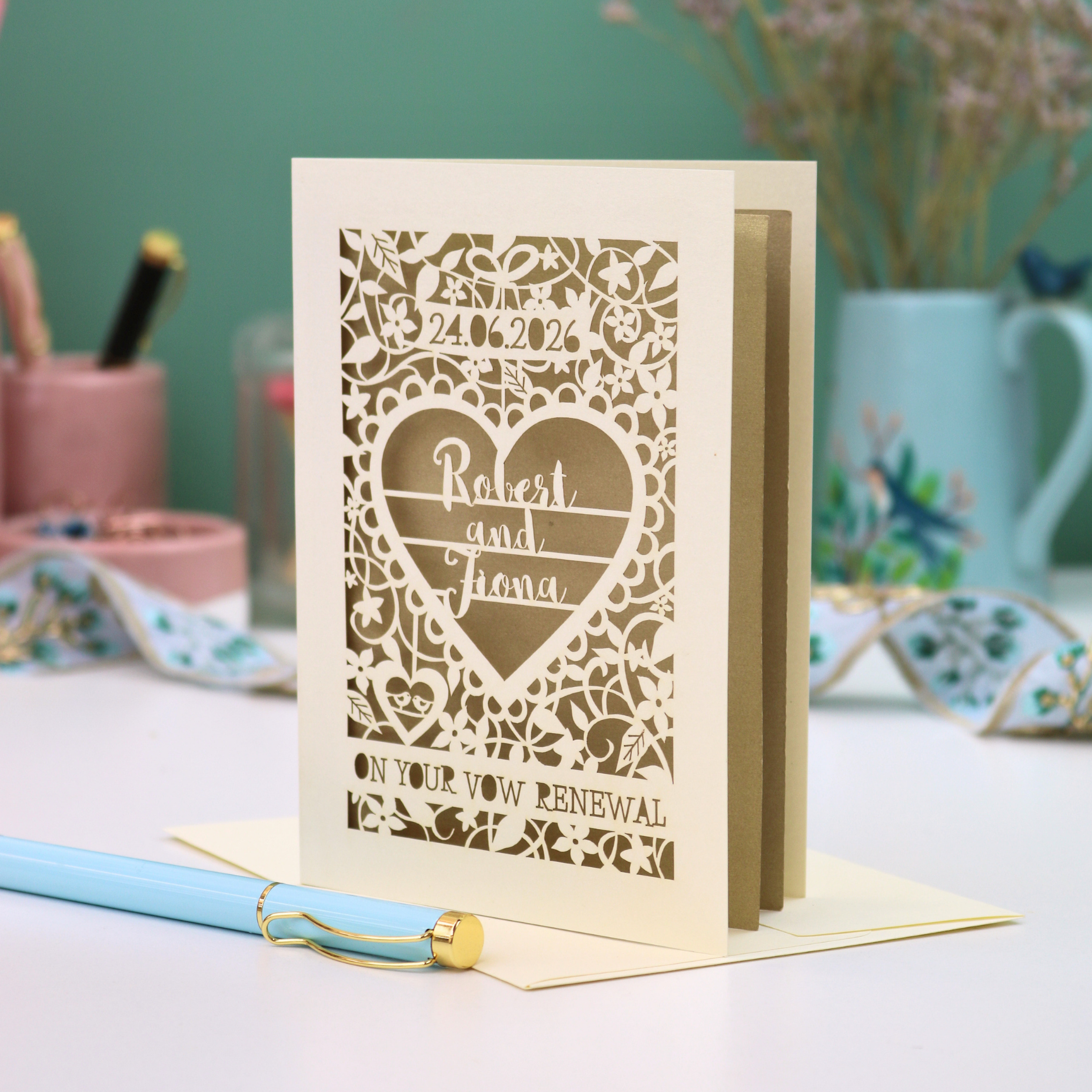 Personalised Vow Renewal Card