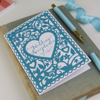 Wedding Acceptance Printed Card Teal A6