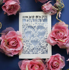 A personalised laser cut Valentine's card that says "You have my heart"