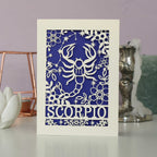 Scorpio Papercut Birthday Card