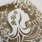 Virgo Papercut Birthday Card