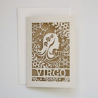 Virgo Papercut Birthday Card