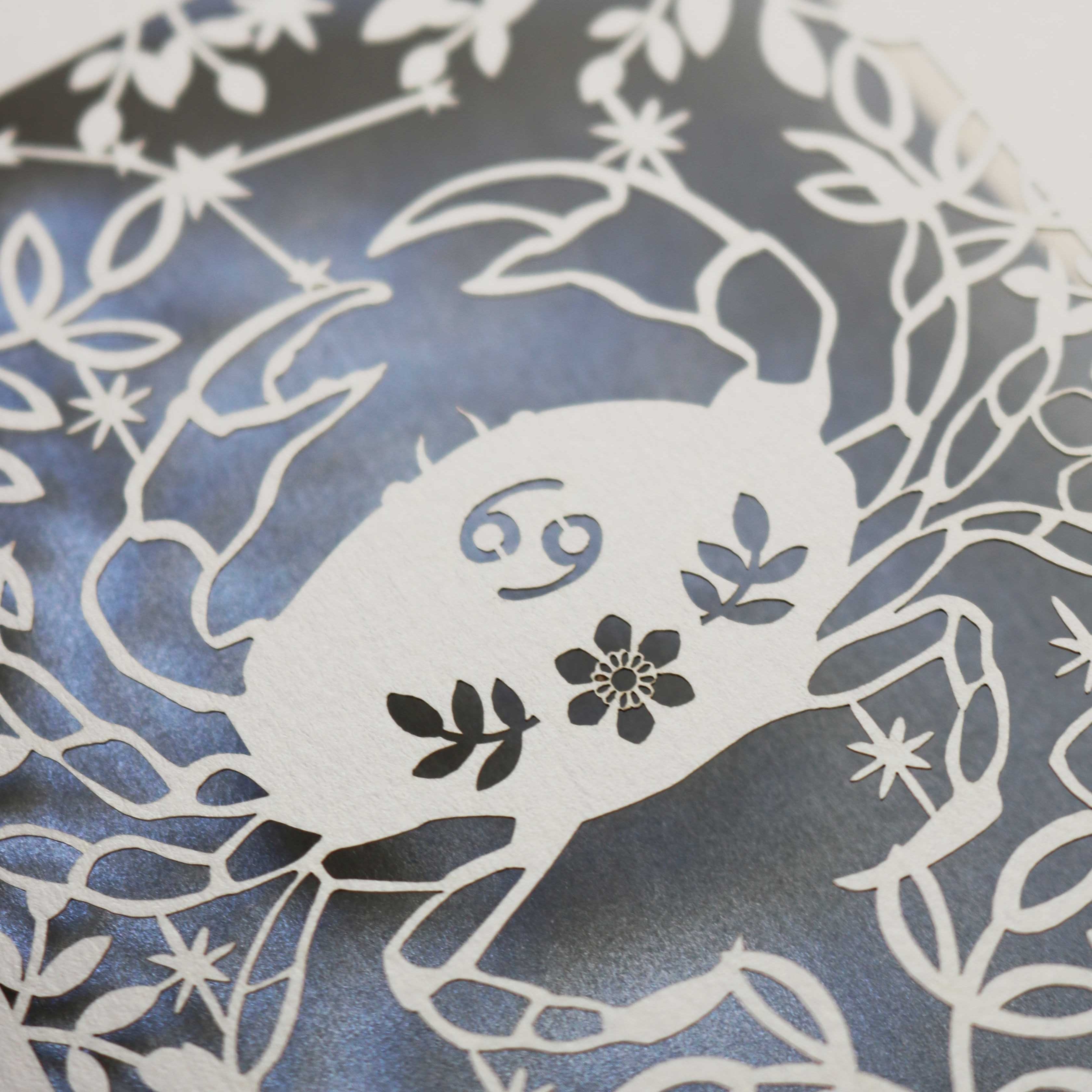 Cancer Papercut Birthday Card