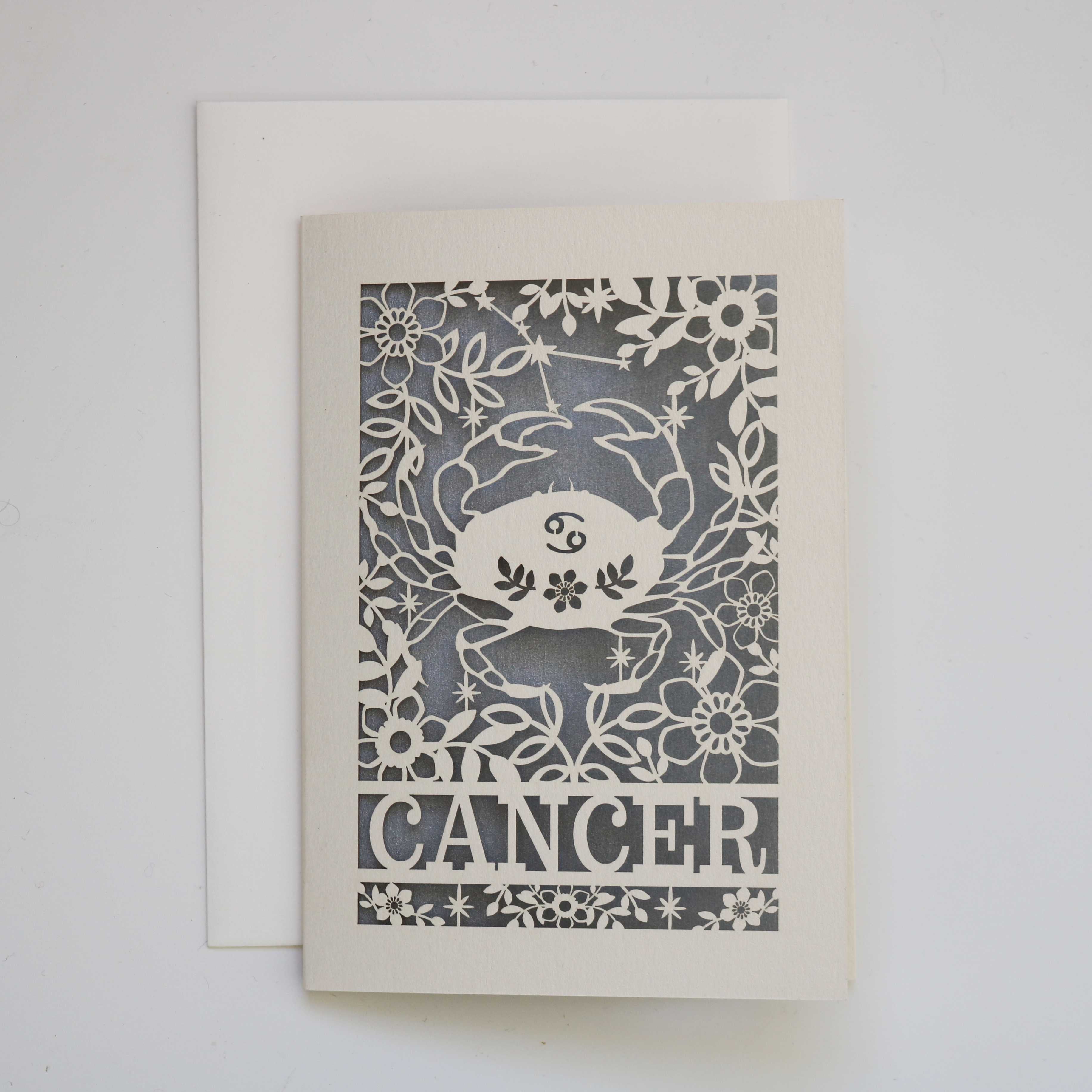 Cancer Papercut Birthday Card