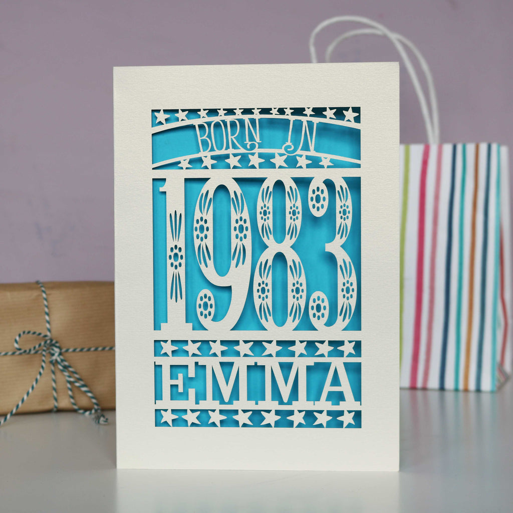 Born In 1983 Birthday Card A5