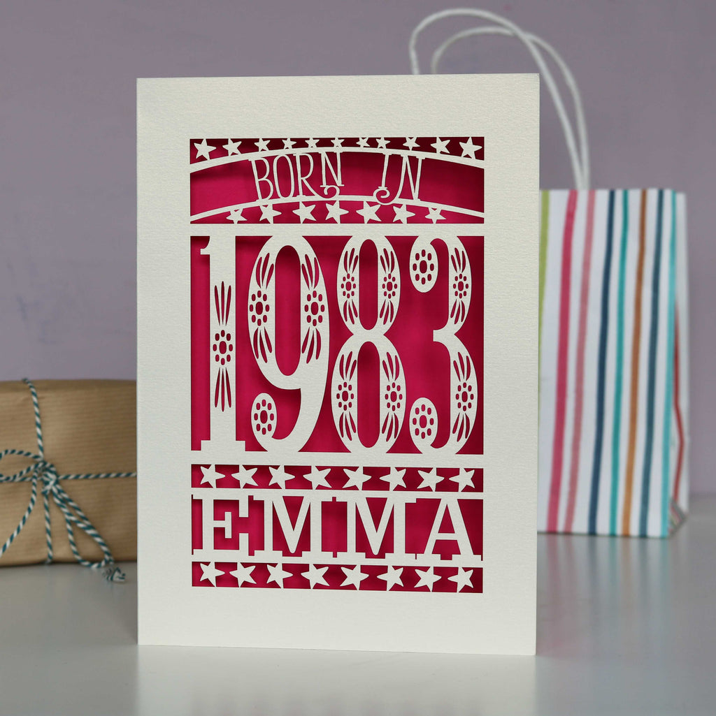 Born In 1983 Birthday Card A5