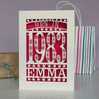Born In 1983 Birthday Card A5