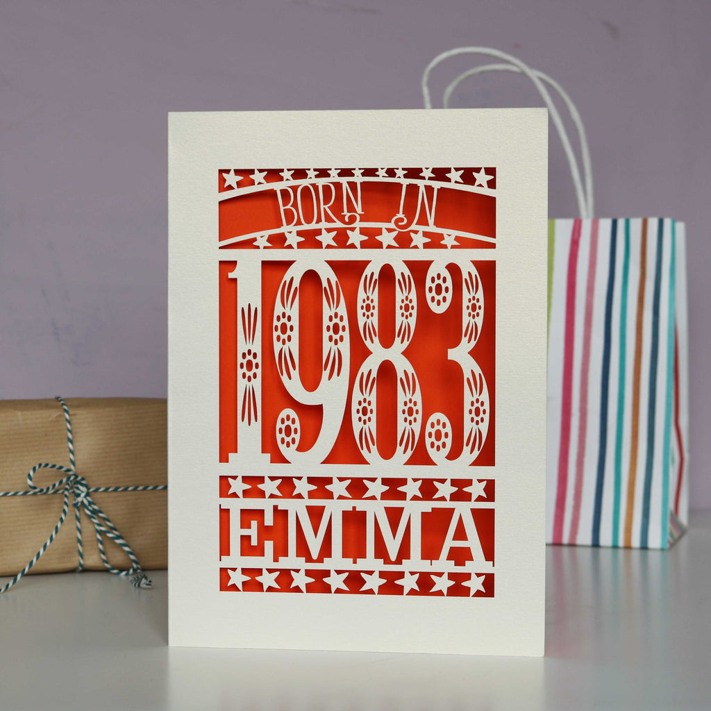 Born In 1983 Birthday Card A5