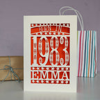 Born In 1983 Birthday Card A5