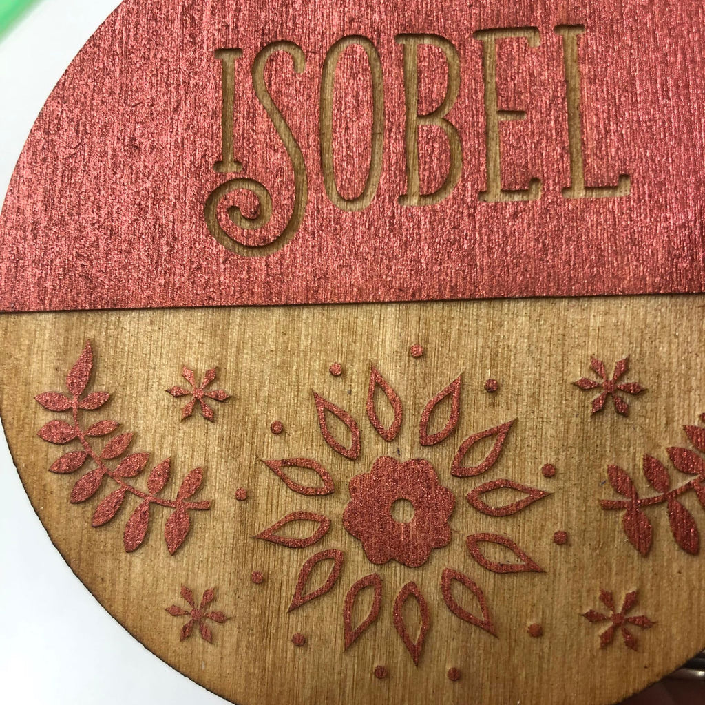 Personalised Colour Bauble Decoration