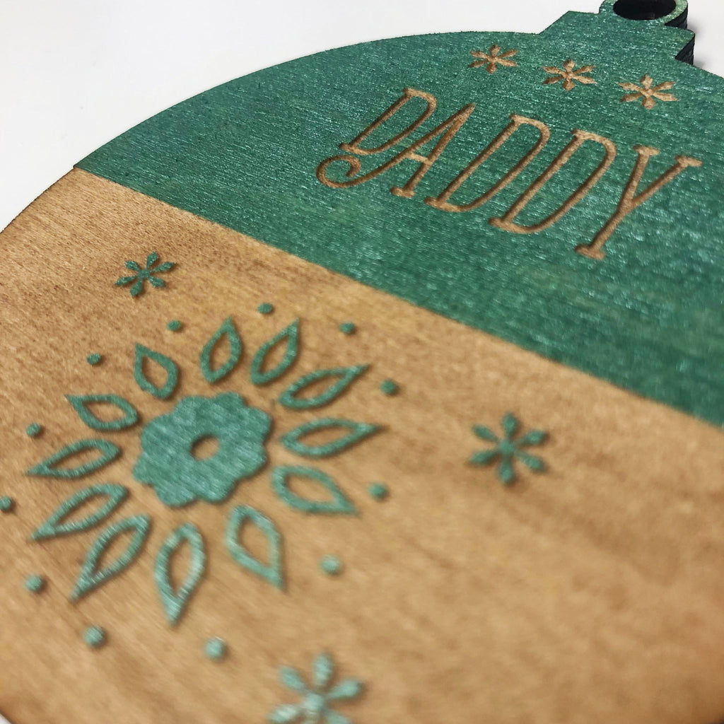 Personalised Colour Bauble Decoration