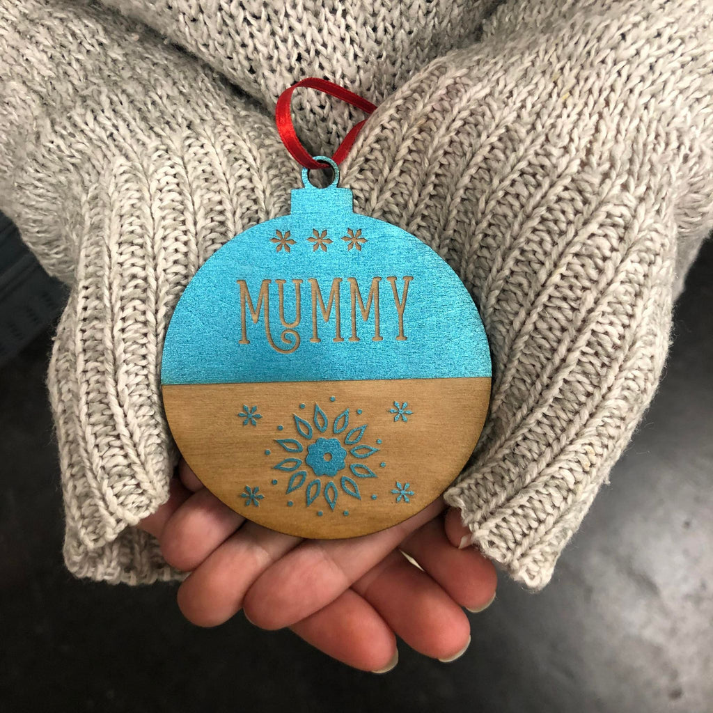 Personalised Colour Bauble Decoration