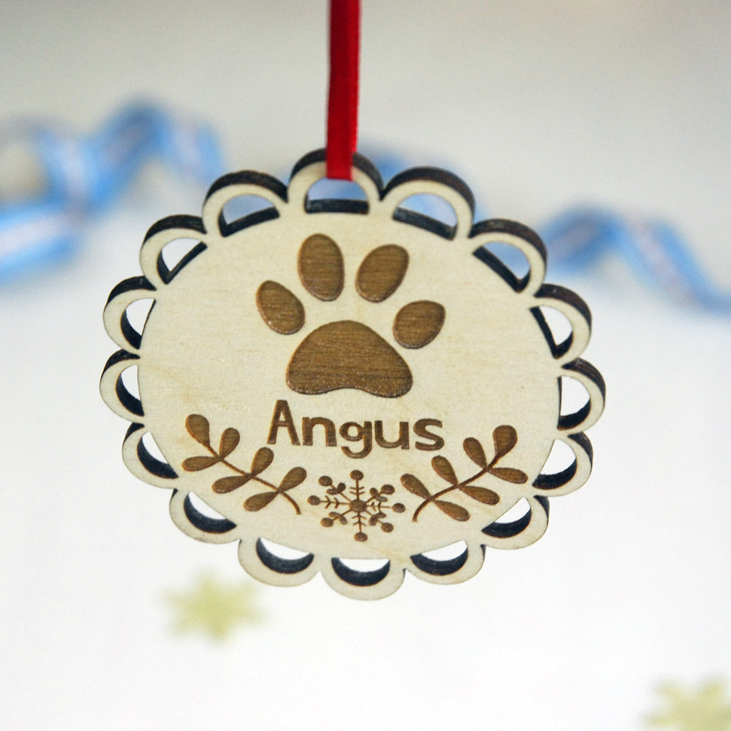 Personalised Dog Christmas Decoration