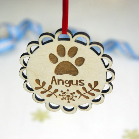 Personalised Dog Christmas Decoration - 