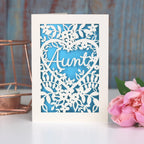 Papercut Aunt, Aunty or Auntie Card