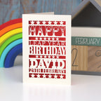 Leap Year Birthday Personalised Papercut Card