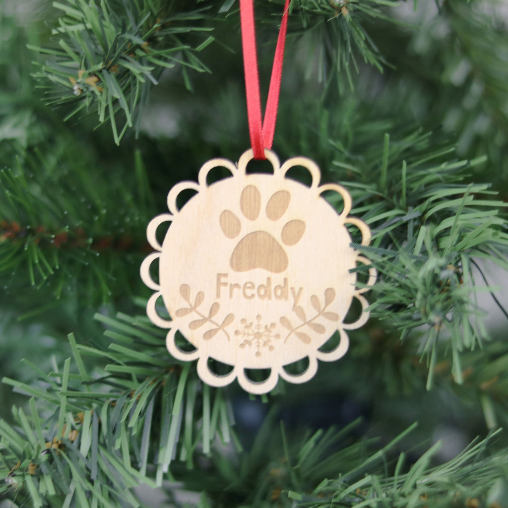 Personalised Dog Christmas Decoration