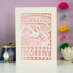 Completely Fabulous Personalised Papercut Card