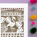 Completely Fabulous Personalised Papercut Card